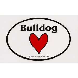  Bulldog Love Sticker Patio, Lawn & Garden