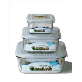   Piece Square Glass Food Storage Set With Locking Lids at 