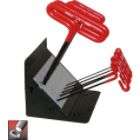   Grip Hex T Key Set, 9 inch Series, 10 keys 3/32 to 3/8 Inch & Stand