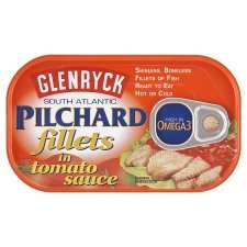 Glenryck Pilchard Fillets In Tomato Sauce 120G   Groceries   Tesco 