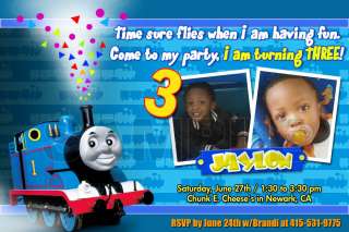 THOMAS THE TANK TRAIN 1ST BIRTHDAY PARTY INVITATION c5   CARDS 