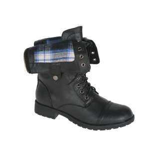 SWEET BEAUTY terra 01 mid calf combat boot with micro fiber lining at 