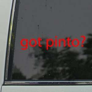  Got Pinto? Red Decal Horse Breed Pony Window Red Sticker 