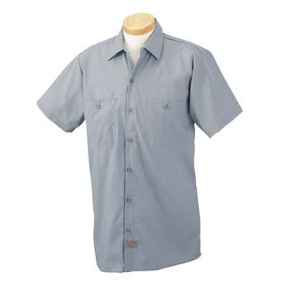 Dickies Mens Premium Industrial Short Sleeve Work Shirt, GRAPHITE GREY 