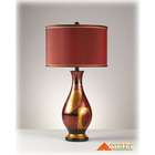Famous Brand Autumn Red /GOLD/BLACK TABLE LAMP (2/CTN)by Famous 