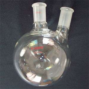 2neck round bottom glass flask1000ml,24/40lab glassware  