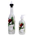 peaches and pears includes cup tooth brush holder lotion bottle 