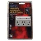   surge protector with 8 ft power cord and ethernet cable satellite