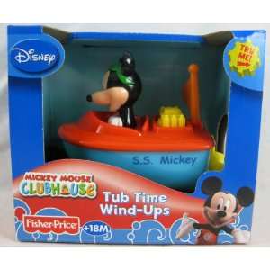  Mickey Mouse Clubhouse Tub Time Wind Up Toy Boat Toys 