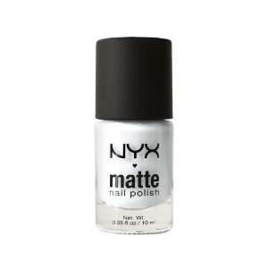  NYX Cosmetics Matte Nail Lacquer Polish MNP11 Matte White Beauty