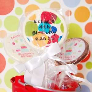  Personalized Chocolate Birthday Lollipop