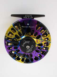 Abel Super 5 Fly Fishing Reel   Purple, Gold and Black   S5675  