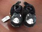 BEAN UNISEX BLACK KITTY TODDLER SLIPPERS SIZE 5 6 NEW IN PACKAGE