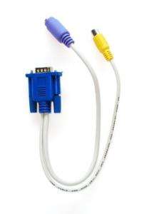 Adaptor for PC VGA D Sub to SVideo S Video RCA TV Cable  