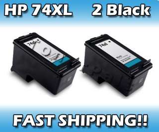 Black Ink Cartridges For HP 74XL Photosmart C4583  