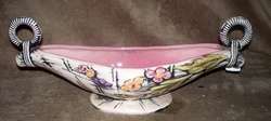 Vintage HULL Pottery BLOSSOM FLITE Console BOWL 1955  