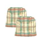 Overstock Dunham Plaid Kitchen/ Dining Chair Pads (Set of 2)