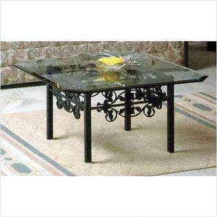 Grace 36 Square Garden Coffee Table (2 Pieces)   Metal Finish Aged 