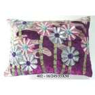 thisIndia Decorative cushion cover or throw pillow from India  Purple 