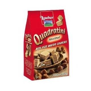Loacker Quadratini, Hazelnut Wafer Cookie, 8.8 Ounce Pack
