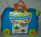   and Doug Trunki Terrance Childrens Blue Suitcase 5400 Trunk Luggage