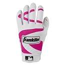 MLB Batting Gloves   Pink   Youth Small   Franklin Sports   