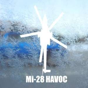  Mi 28 HAVOC White Decal Military Soldier Window White 