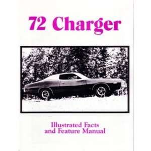  1972 DODGE CHARGER Facts Features Sales Brochure Book 