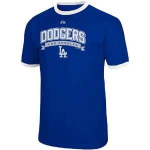   Dodgers Royal Blue Classic Club Ringer T shirt: Sports & Outdoors