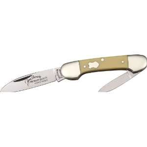   Jim Bowie Baby Canoe Lima Yellow Handle Knife: Sports & Outdoors