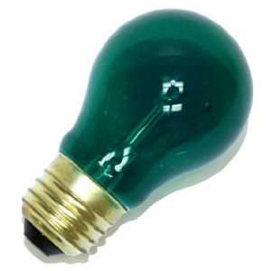   15A15/CL 130V PAINTED GREEN Standard Transparent Colored Light Bulb