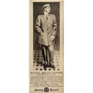 1909 Ad Society Brand Alfred Decker Cohn Clothing Men   Original Print 