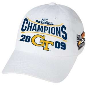   White 2009 ACC Baseball Tournament Champions Locker Adjustable Hat