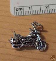 Sterling Silver 3 D Detailed Harley? Motorcycle Charm  