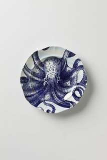 Anthropologie   From The Deep Salad Plate, Octopus  