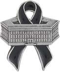 Pentagon Black Ribbon 9 11 Remember Lapel Pin Tac New  