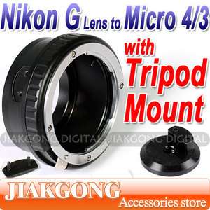 Nikon G AF S F Lens to Micro 4/3 M4/3 Mount Adapter with Tripod Mount 