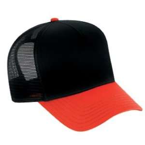 Mesh Blank Trucker Hat/Cap Baseball Red/Black/Black 