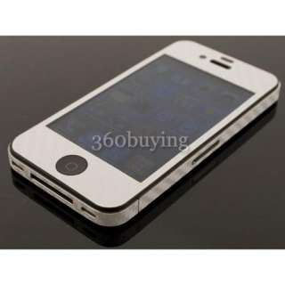 5x Carbon Fiber Skin Sticker Cover Full Body Protector For Iphone 4 4G 
