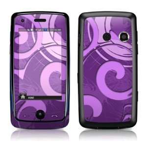 Purple Swirl Design Protective Skin Decal Sticker Cover for LG Rumor 