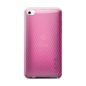  Pink Flexi Clear TPU Case With Pattern For iPod touch 2G 