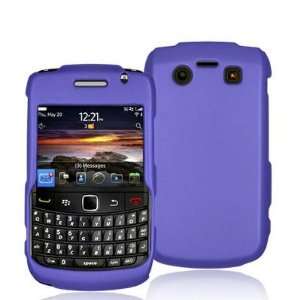 Purple Rubberized Snap On Hard Skin Case Cover for Blackberry Bold 
