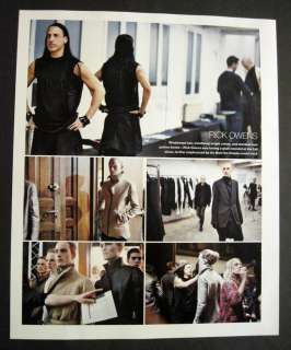Rick Owens Donatella Versace Fall Fashion Show 2009 Photo Collage 1pg 