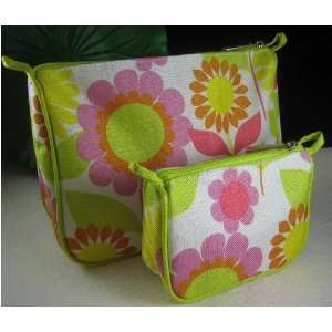  Clinique Floral Cosmetic Bags (2 Pieces) 