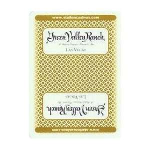  Green Valley Ranch Casino Yellow Playing Cards Sports 