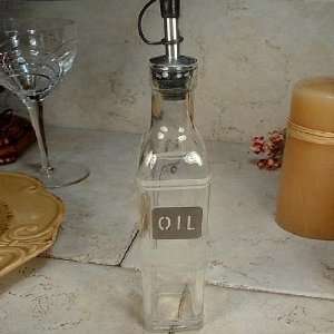 Medium Glass Oil Bottle Modern Design 