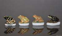 FINE PORCELAIN HAND PAINTED THE FROG FIGURINES  