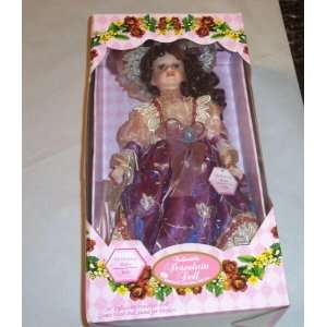 18 COLLECTIBLE PORCELAIN DOLL/ BIRTHSTONE RUBY/JULY: Toys 