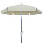   Natural Vinyl Garden Umbrella With Aluminum Frame & Crank Handle