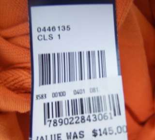 Ralph Lauren Mens polo mesh hoodie shirt xl big pony orange $145 nwt 